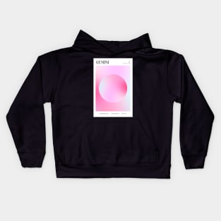 Gemini Zodiac Aura Kids Hoodie